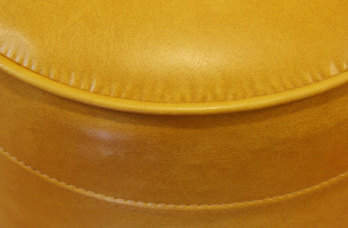 Vintage foot stool hassock ottoman footrest round Etsy