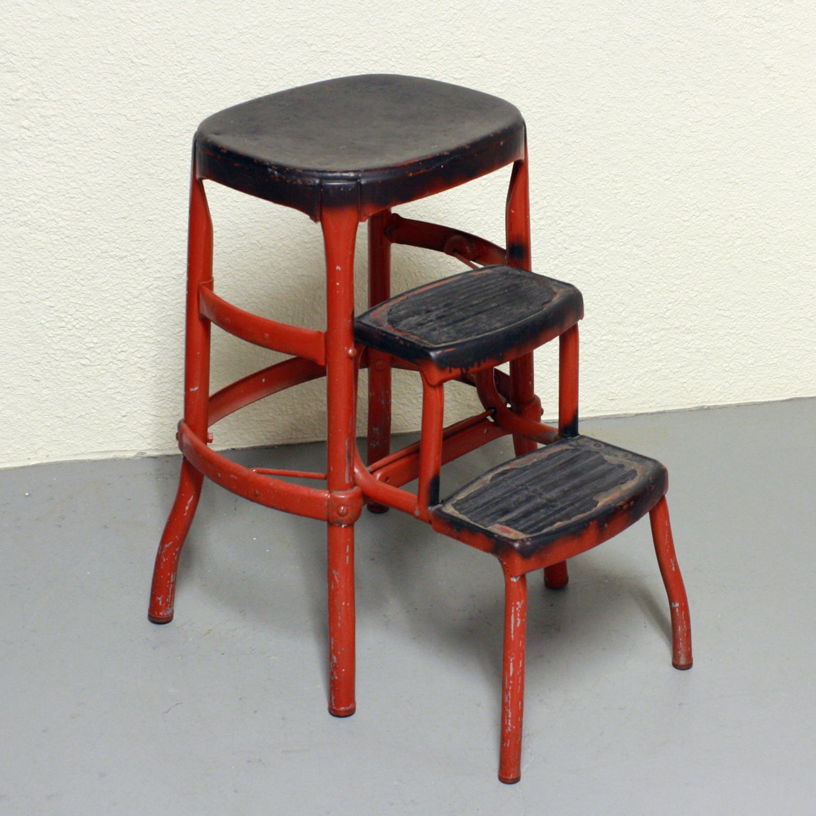 Vintage stool step stool kitchen stool Cosco chair Etsy