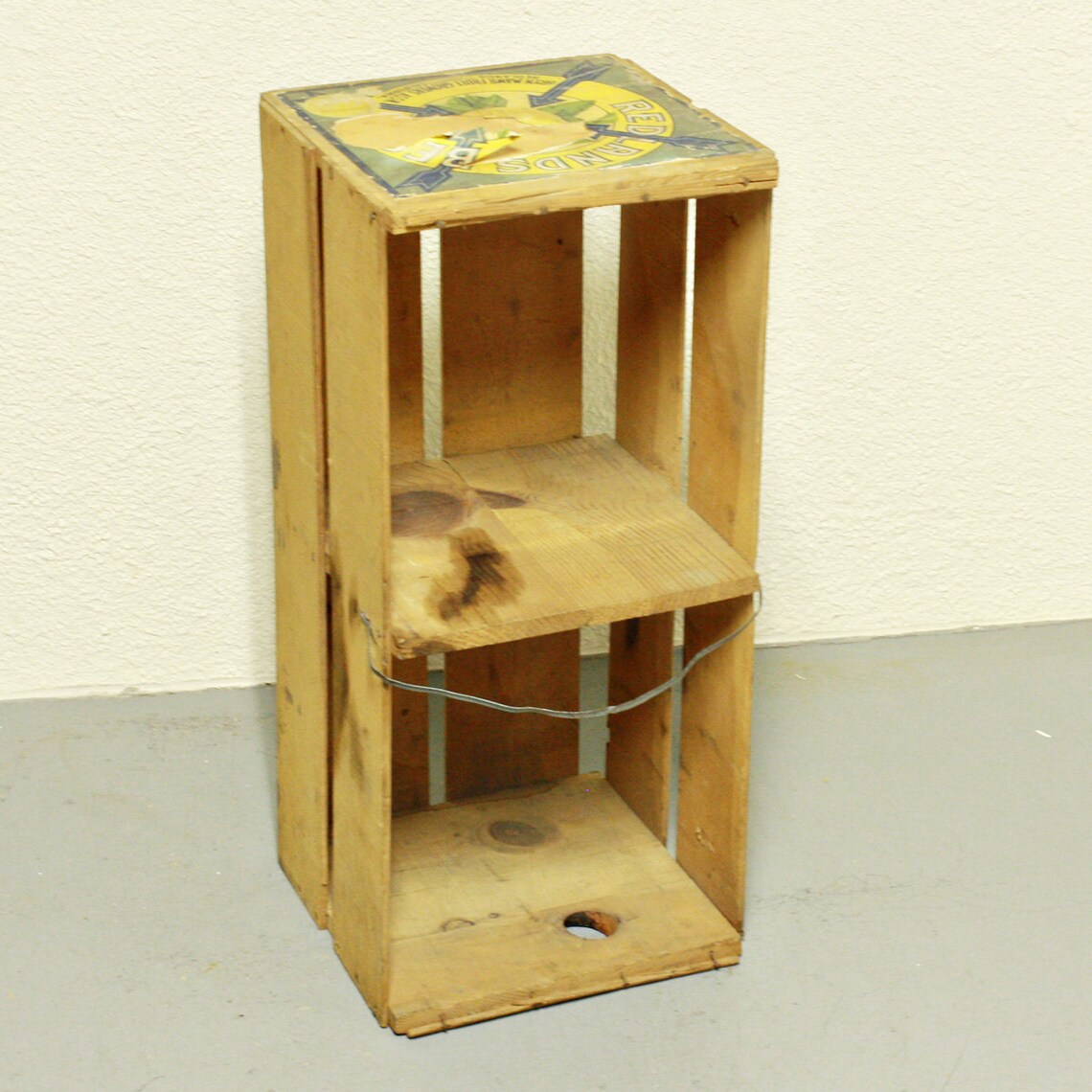 Vintage wood crate orange crate produce crate Redlands Etsy