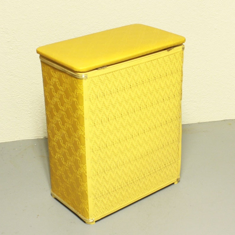 Vintage clothes hamper laundry hamper Burlington Basket Co Etsy