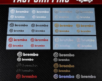 6 autocollants pour étriers Brembo
