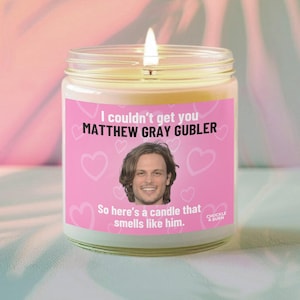 9oz glas 9oz glas ruikt naar Matthew Grey Gubler Candle | Criminal Minds fan cadeau, Dr. Spencer Reid, Best Friend Gifts - SNELLE VERZENDING!