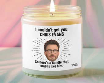 9oz glas ruikt naar Chris Evans Candle | Chris Evans-fancadeau, cadeaus beste vriend, door fans geïnspireerde kaars - SNELLE VERZENDING!