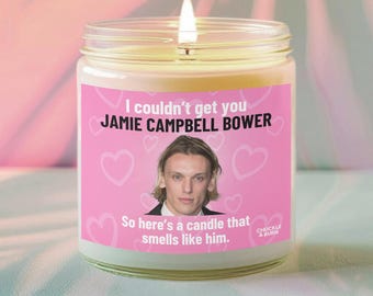 9oz Glass 9oz Glass Smells like Jamie Campbell Bower Candle | Fan Gift, Best Friend Gifts, Fandom Inspired Candle - FAST SHIPPING!