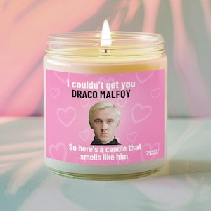 9oz Glass Smells like Draco Malfoy Candle | Draco Malfoy Fan Gift, Best Friend Gifts, Fandom Inspired Candle - FAST SHIPPING!