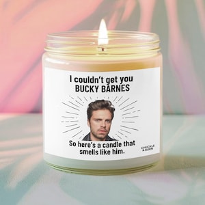 9oz Glass Smells like Bucky Barnes Candle | Bucky Barnes Fan Gift, Best Friend Gifts, Fandom Inspired Candle - FAST SHIPPING!