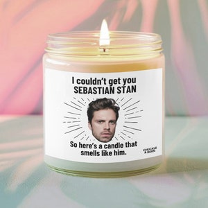 9oz Glass Smells like Sebastian Stan Candle | Sebastian Stan Fan Gift, Best Friend Gifts, Fandom Inspired Candle - FAST SHIPPING!
