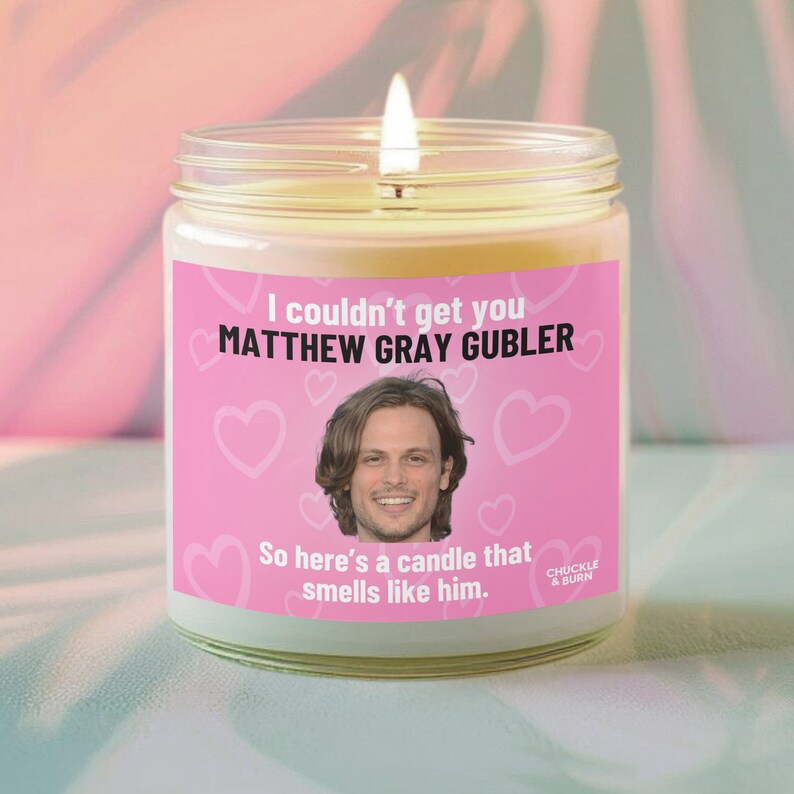 Smells Like Matthew Gray Gubler Candle Matthew Gray Gubler Criminal