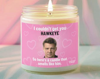 9oz Glass Smells like Hawkeye Candle | Hawkeye Fan Gift, Best Friend Gifts, Fandom Inspired Candle - FAST SHIPPING!