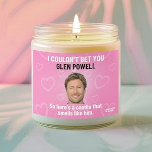 9oz Glass Smells like Glen Powell Candle | Glen Powell Fan Gift, Best Friend Gifts, Fandom Inspired Candle - FAST SHIPPING!
