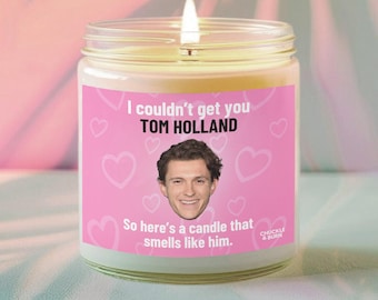 9oz Glass Smells like Tom Holland Candle | Tom Holland Fan Gift, Best Friend Gifts, Fandom Inspired Candle - FAST SHIPPING!