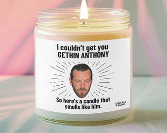 9oz Glass Smells like Gethin Anthony Candle | Gethin Anthony Fan Gift, Best Friend Gifts, Fandom Inspired Candle - FAST SHIPPING!