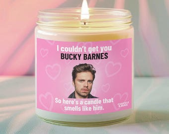 9oz Glass Smells like Bucky Barnes Candle | Bucky Barnes Fan Gift, Best Friend Gifts, Fandom Inspired Candle - FAST SHIPPING!