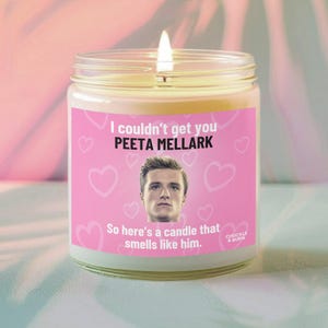 9oz glas ruikt naar Peeta Mellark Candle | Peeta Mellark-fancadeau, cadeaus beste vriend, door fans geïnspireerde kaars - SNELLE VERZENDING!