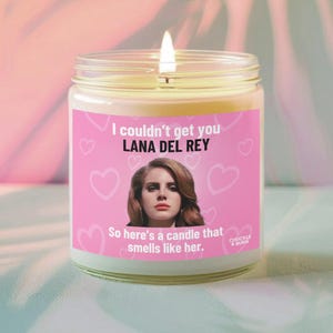 9oz Glass Smells like Lana Del Rey Candle | Lana Del Rey Fan Gift, Best Friend Gifts, Fandom Inspired Candle - FAST SHIPPING!