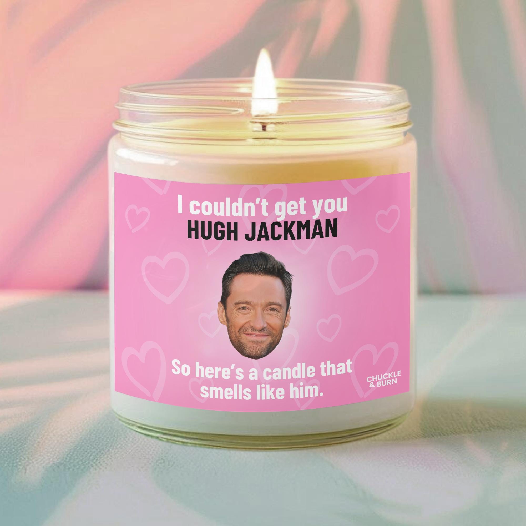 9oz Glass Smells Like Hugh Jackman Candle Hugh Jackman Fan Gift