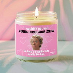 9oz Glass 9oz Glass Smells like Young Coriolanus Snow Candle | Fan Gift, Best Friend Gifts, Fandom Inspired Candle - FAST SHIPPING!