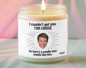 9oz Glass Smells like Tom Cruise Candle | Tom Cruise Fan Gift, Best Friend Gifts, Fandom Inspired Candle - FAST SHIPPING!