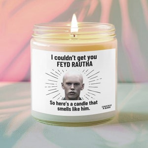 9oz Glass Smells like Feyd Rautha Candle | Feyd Rautha Fan Gift, Best Friend Gifts, Fandom Inspired Candle - FAST SHIPPING!