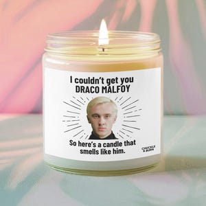 Smells like Draco Malfoy Candle | Draco Malfoy Fan Gift, Best Friend Gifts, Fandom Inspired Candle - FAST SHIPPING!
