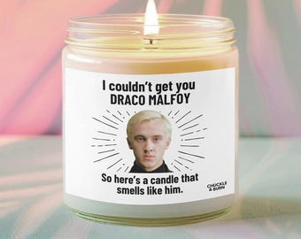 9oz Glass Smells like Draco Malfoy Candle | Draco Malfoy Fan Gift, Best Friend Gifts, Fandom Inspired Candle - FAST SHIPPING!