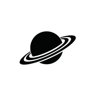 Sticker sticker Saturnus – sticker sticker planeet planeet - ruimte vinyl sticker - buitenaardse stickers - auto stickers - laptop stickers - waterdicht vinyl