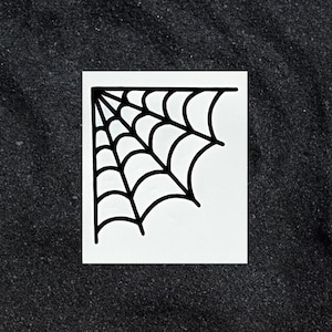 Sticker toile d'araignée coin - Sticker toile d'araignée - Sticker toile d'araignée - Sticker voiture araignée - Sticker araignée