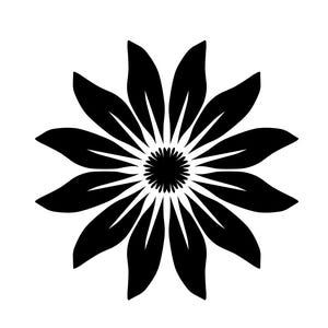 Sticker bloem - boho-stickers - natuurstickers - bloemstickers - bloemstickers en stickers - Hawaiiaanse bloemstickers