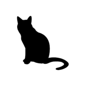 Sticker vinyle chat - Sticker chat noir - Sticker chat - Sticker chat - Sticker chat noir - Stickers animaux - Stickers animaux de compagnie