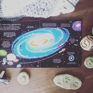 Space Large Dough Stamp, Six Sided, 5cm