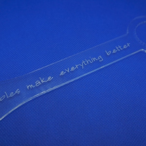 Bubbles Make Everything Better Bubble Wand, Laser Engraved, Acrylic