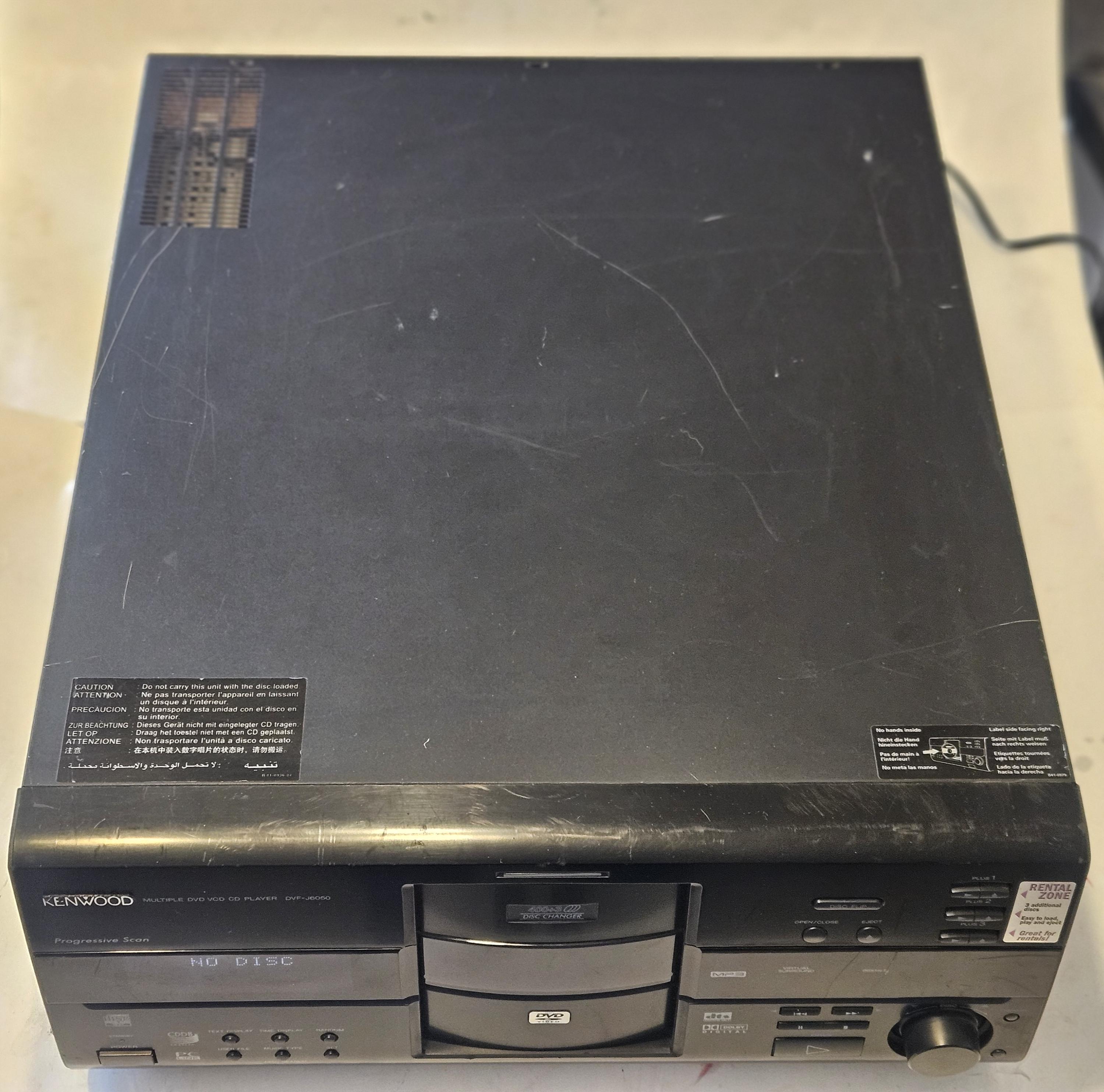 Kenwood DVF-J6050 400+3 DVD CD Player Mega Disc Changer - Etsy