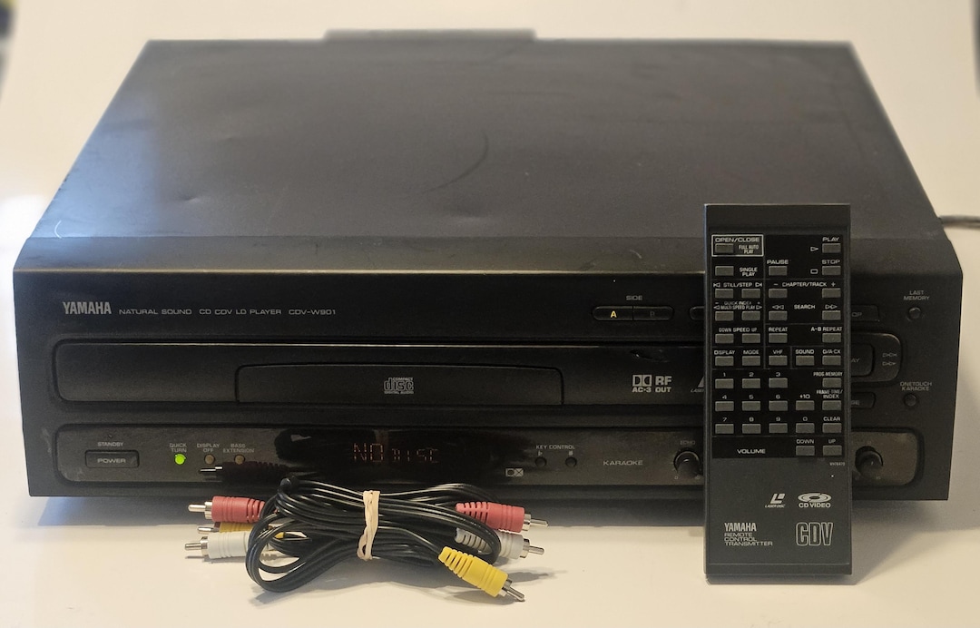 Yamaha CDV-W901 Laser Disc / CD Player W/ Remote - Etsy