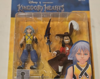 Kingdom Hearts Square Enix Action Figure Riku & Captain Hook - New In Box