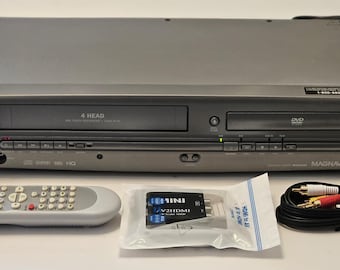 Magnavox MWD2205 DVD/VCR Player w/ HDMI converter