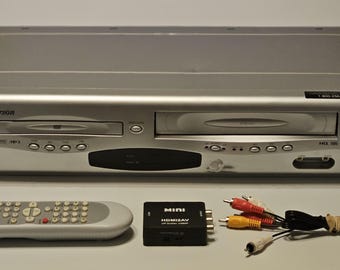 Emerson EWD2203 DVD VCR Video Cassette Recorder Combo w/ hdmi converter -  Discounted - Wear on Unit - Restored and Serviced