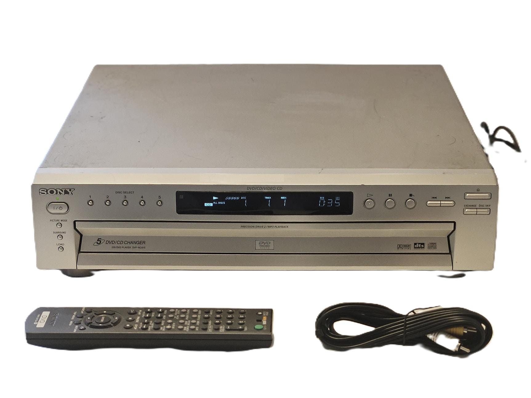 Sony DVP-NC615 5 Disc DVD CD Carousel Changer - Refurbished Scratches ...