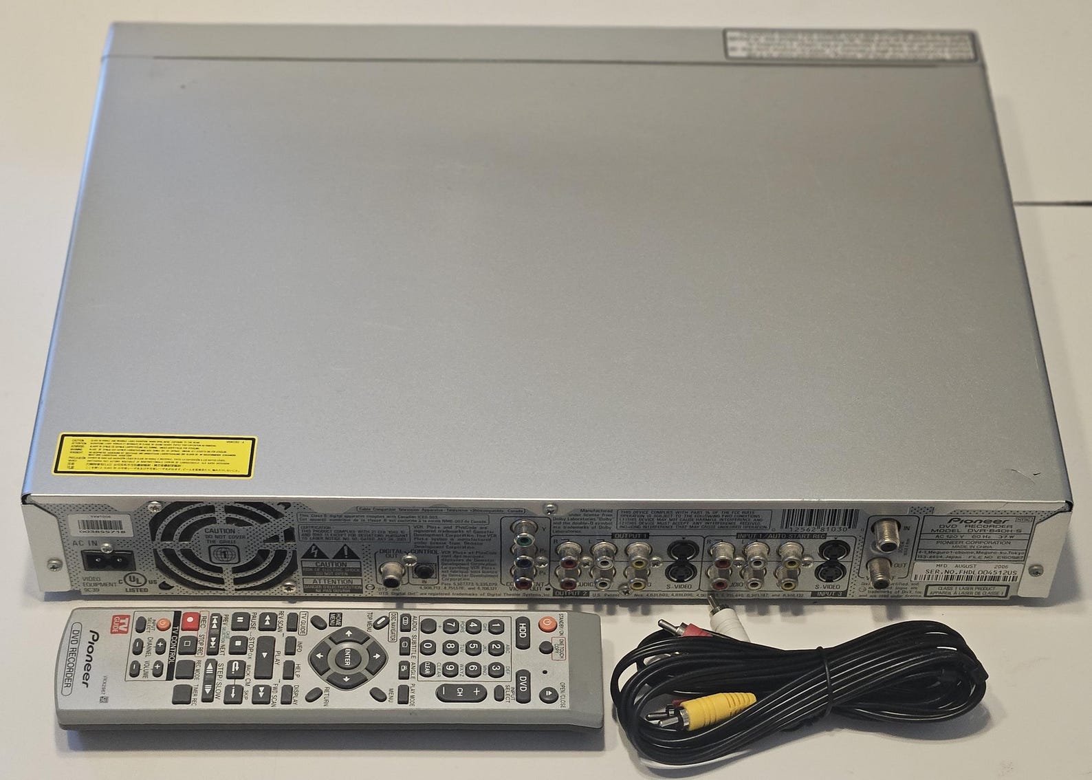 Pioneer DVR-640H-S DVD Recorder with HDD - Thumbnail 4