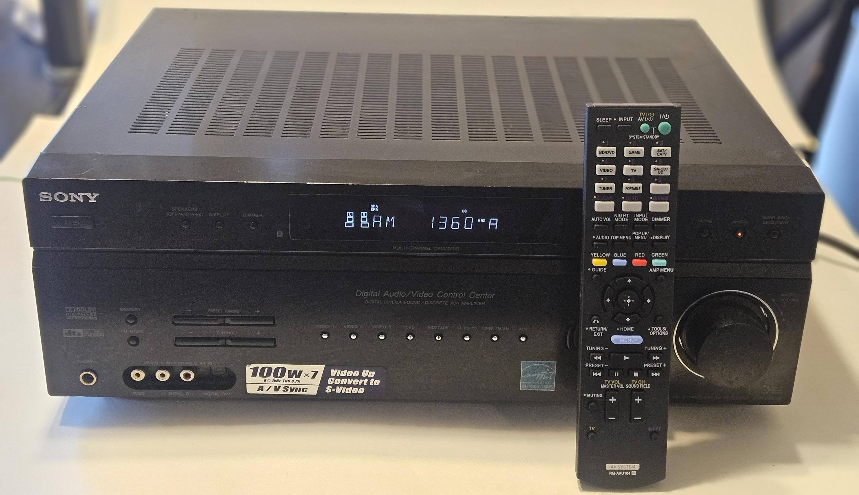 Sony STR-DE698 Digital Audio/video Control Center 7 Channel Receiver - Etsy