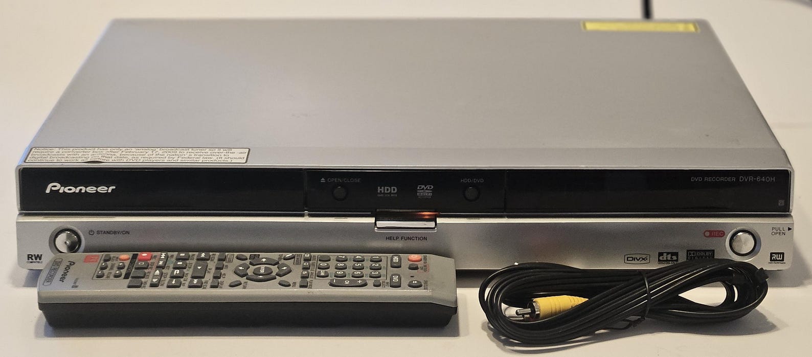 Pioneer DVR-640H-S DVD Recorder with HDD