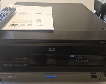 【C】DVD Sony DVP-CX850D 200 Disc Explorer DVD/CD Player - Etsy