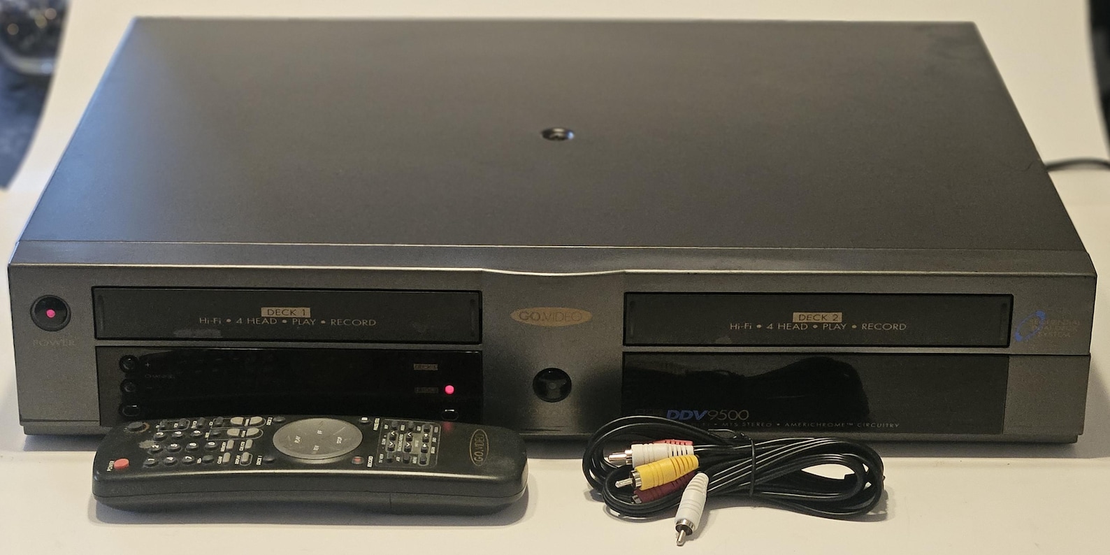 Go Video DDV9500 Dual Deck Hi-fi VHS VCR Recorder - Etsy