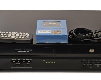 Panasonic PV-D4743 4-Head HiFi VCR-DVD Player Combo - w/ hdmi adapter
