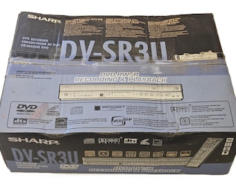 Sharp DV-SR3U Progressive Scan DVD-RW Recorder - Complete In Box