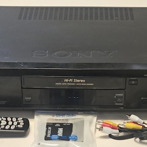 Sony SLV-775HF Hi-Fi Stereo VCR Player/Recorder w/ HDMI converter