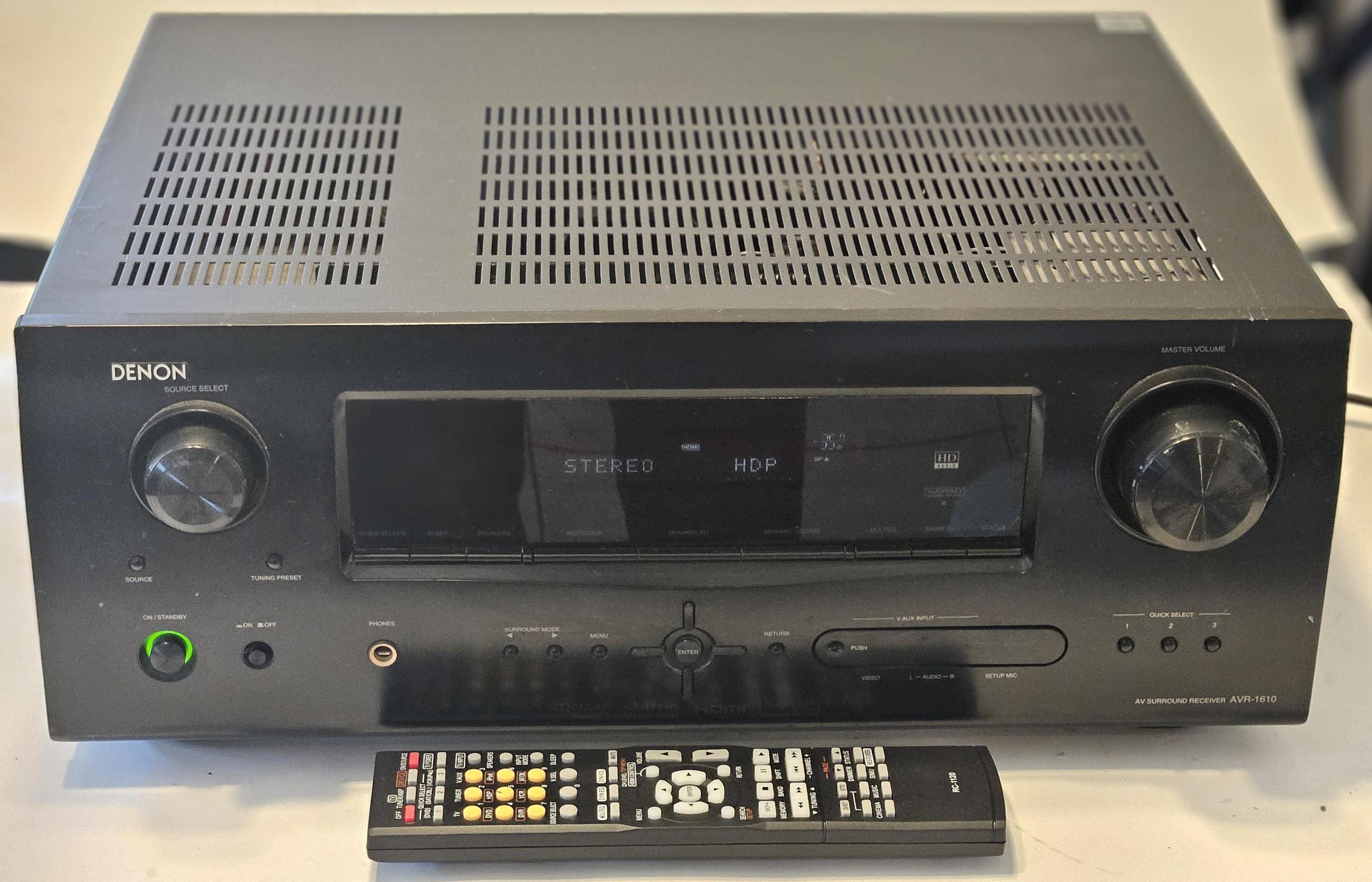 超美品 DENON AVC-1610-K AVアンプ デノン AVC-1610 - AV Receiver | Denon - Australia