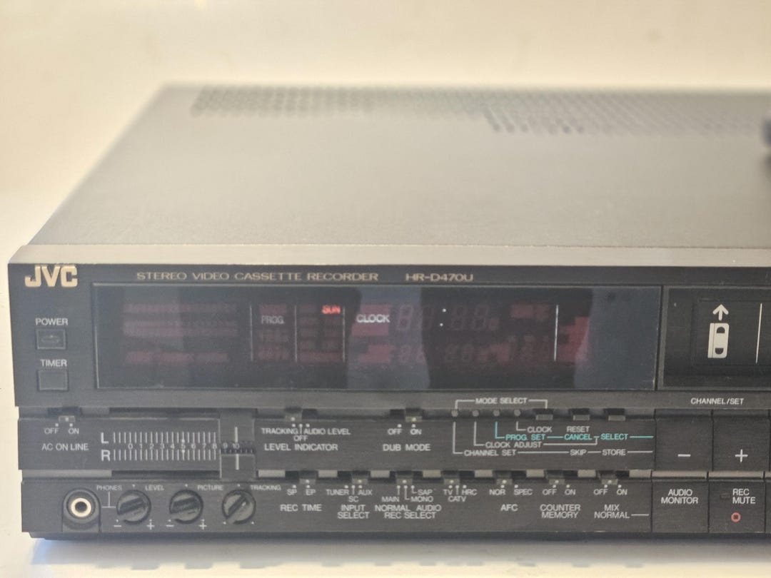 BASS HYPER METHOD4　VHS JVC HR-D470U (rare 4 Head VCR) - Etsy