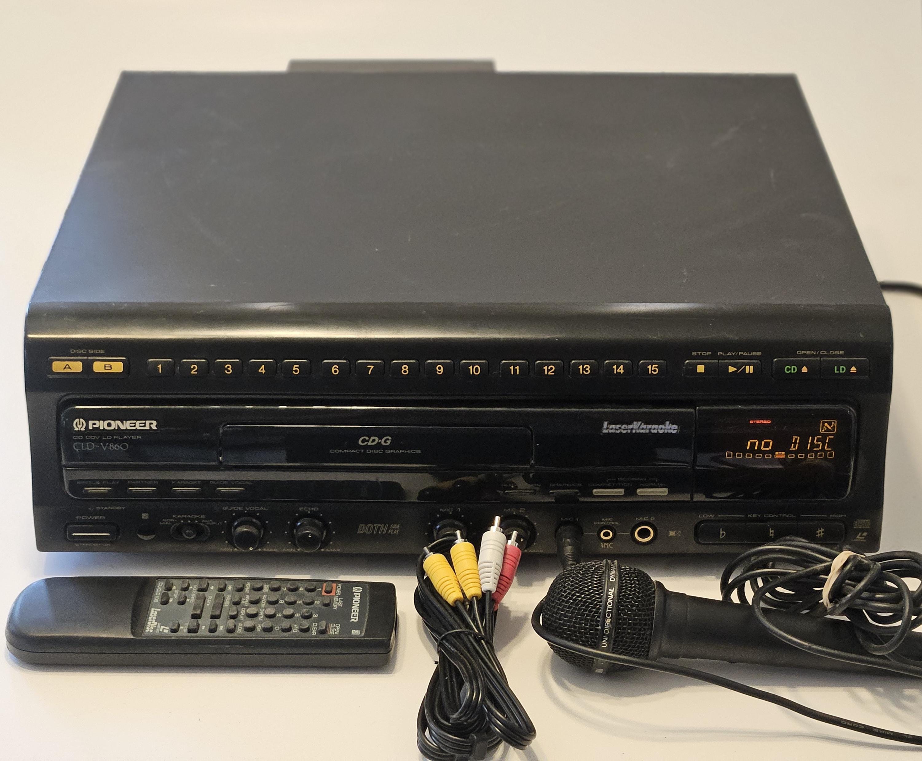 Pioneer CLD-V860 Laserdisc Laserkaraoke CD-G Player - New Belts