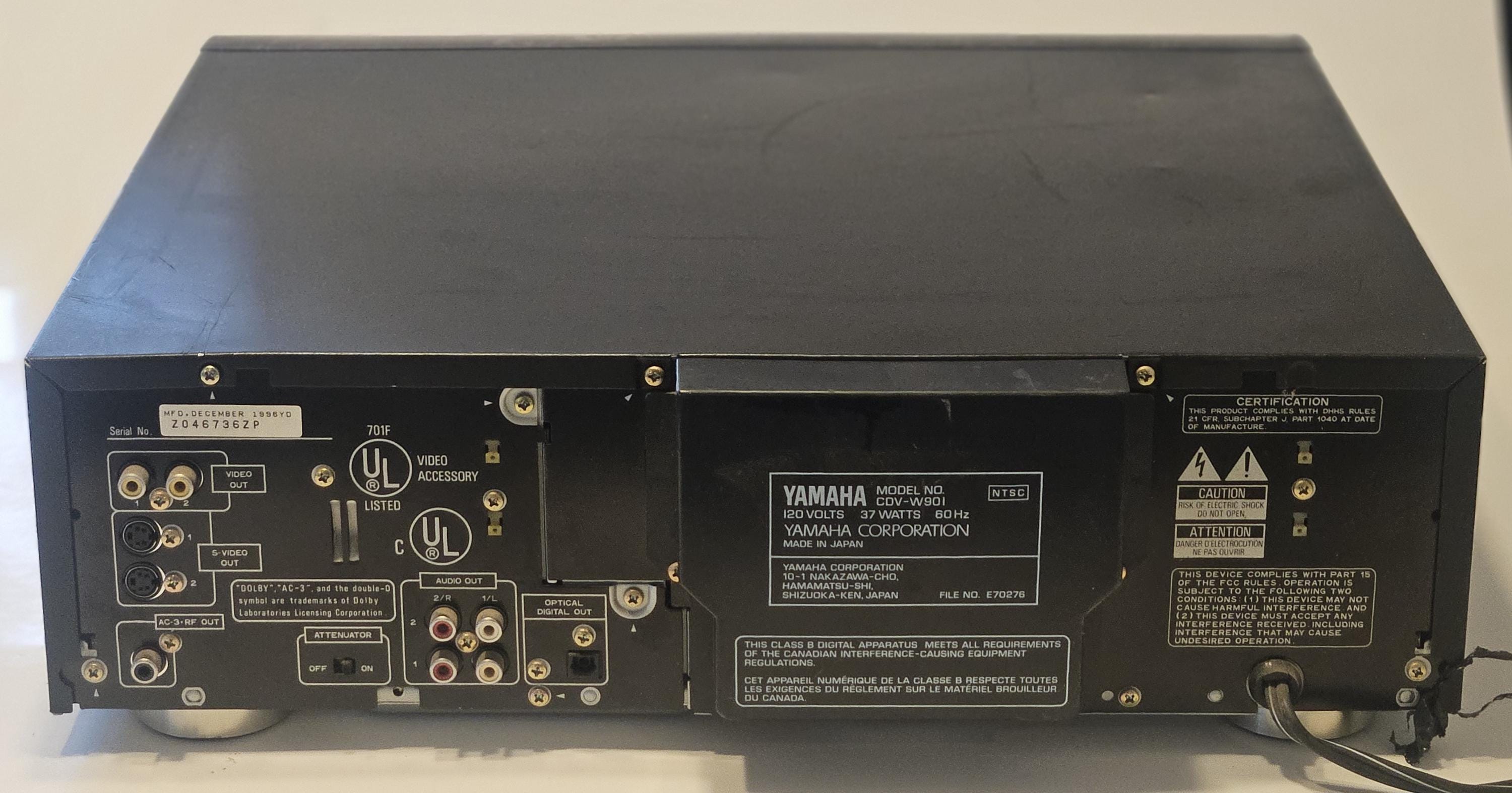 Yamaha CDV-W901 Laser Disc / CD Player W/ Remote - Etsy
