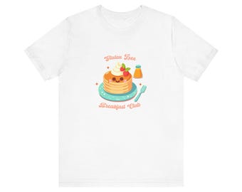 Gluten Free Breakfast Club T-shirt, Gluten Free Gift, Celiac Disease Gift, Celiac Shirt, Gluten Free Funny, Celiac Shirt, Gluten Free Shirt